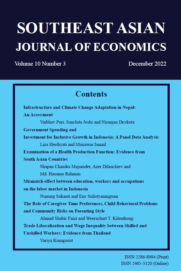 					View Vol. 11 No. 2 (2023): Southeast Asian Journal of Economics, Vol.11 No.2 (August 2023)
				